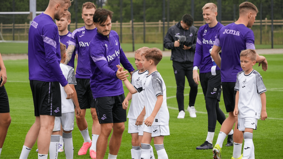 Swansea City Under-nines vs First Team