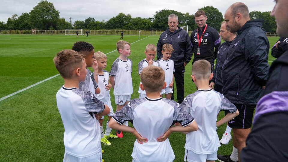 Swansea City Under-nines vs First Team