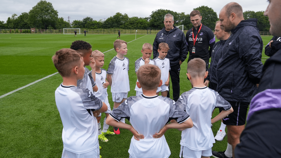 Swansea City Under-nines vs First Team