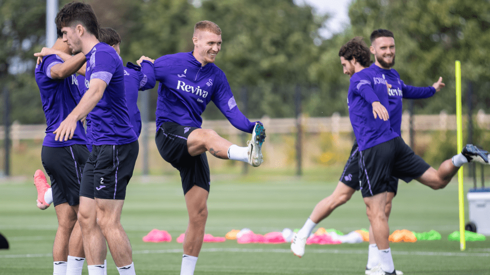 Training ahead of the south Wales derby