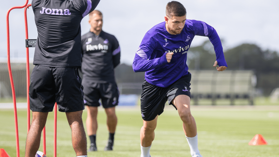 Training ahead of the south Wales derby