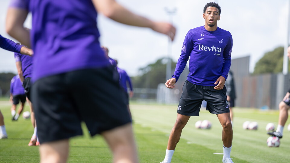 Training ahead of the south Wales derby