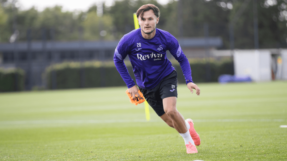 Training ahead of the south Wales derby