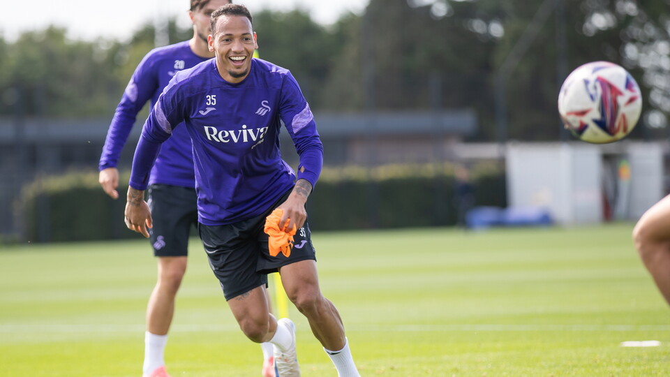 Training ahead of the south Wales derby
