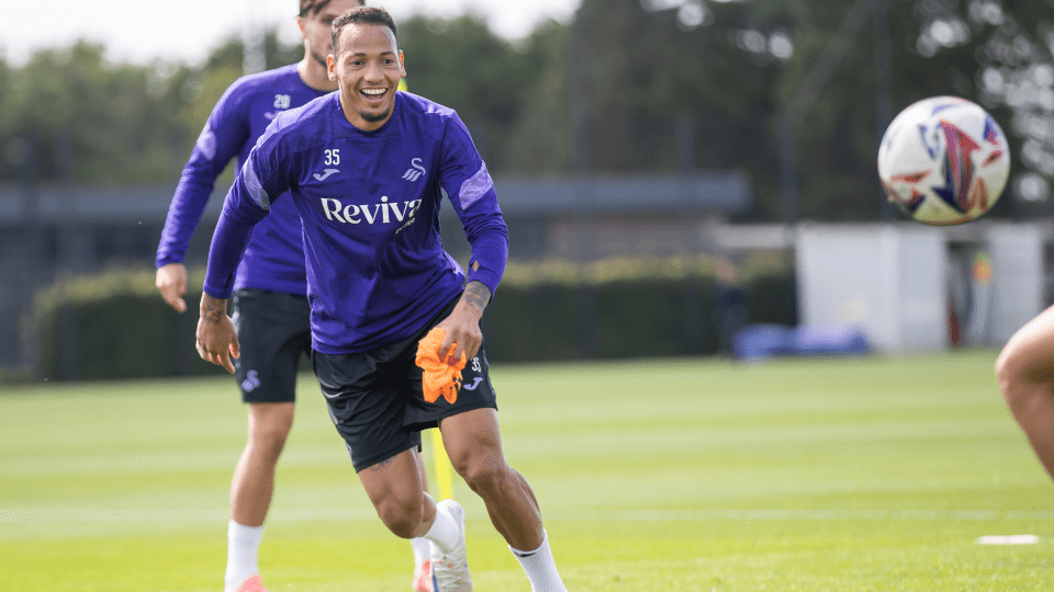 Training ahead of the south Wales derby