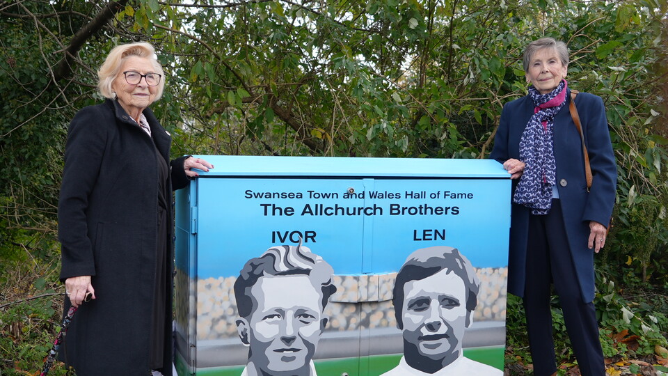 Ivor and Len Allchurch unveiling