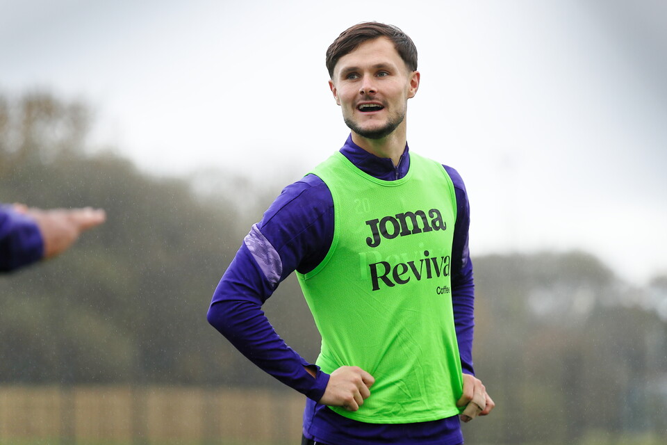Training ahead of Oxford United