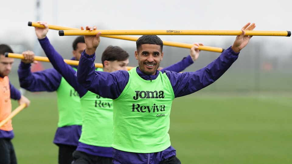 Training ahead of Oxford United