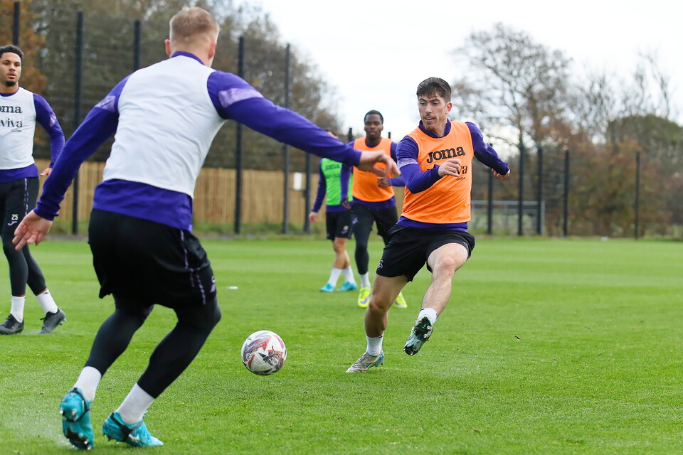Training ahead of Oxford United