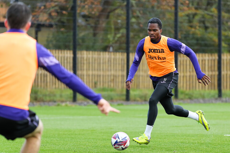 Training ahead of Oxford United