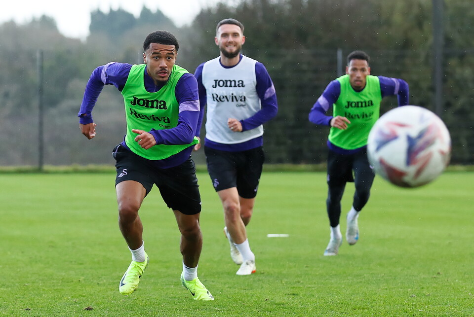 Training ahead of Oxford United