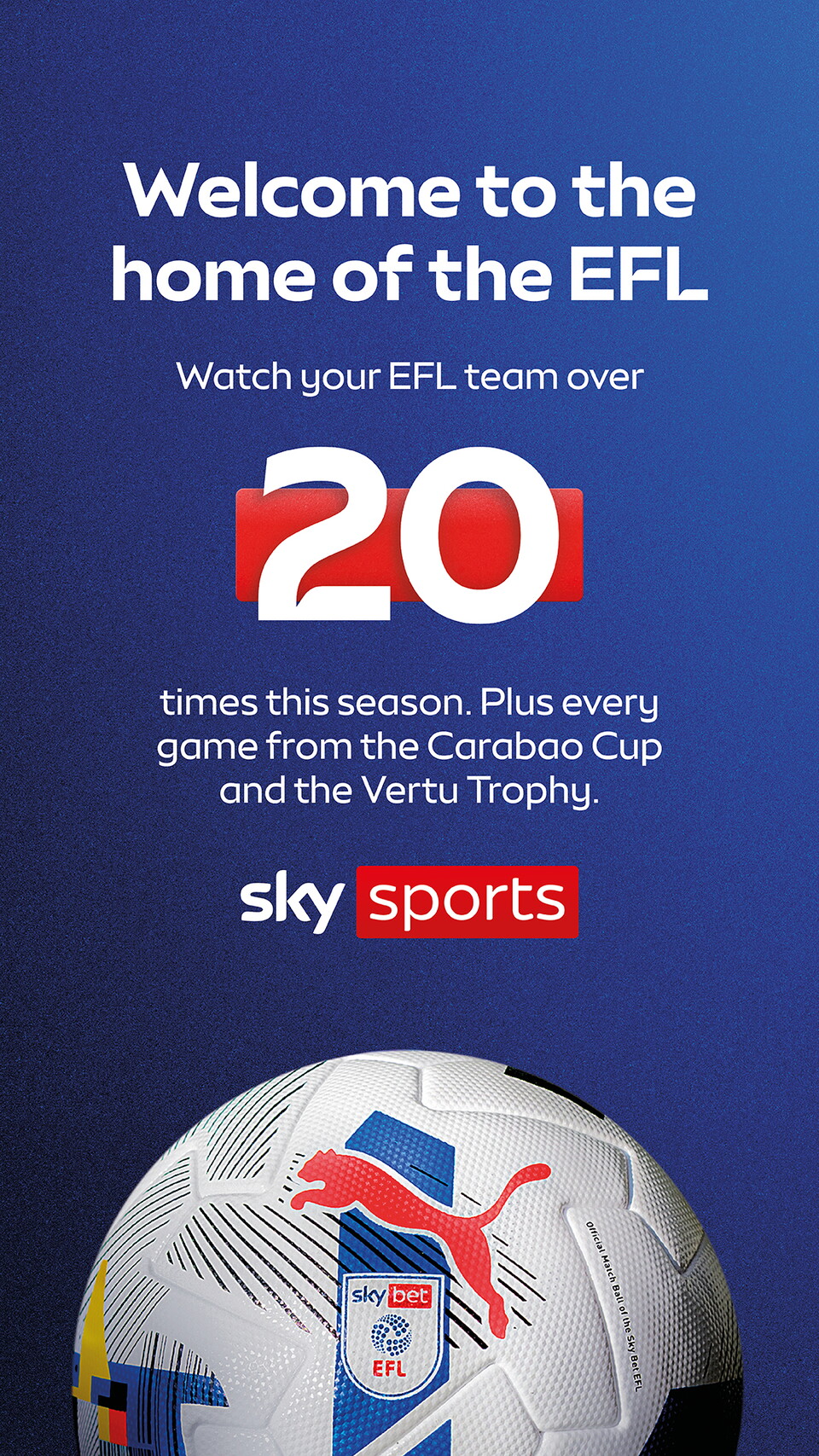 Welcome to the home of the EFL - Sky Sports Ad