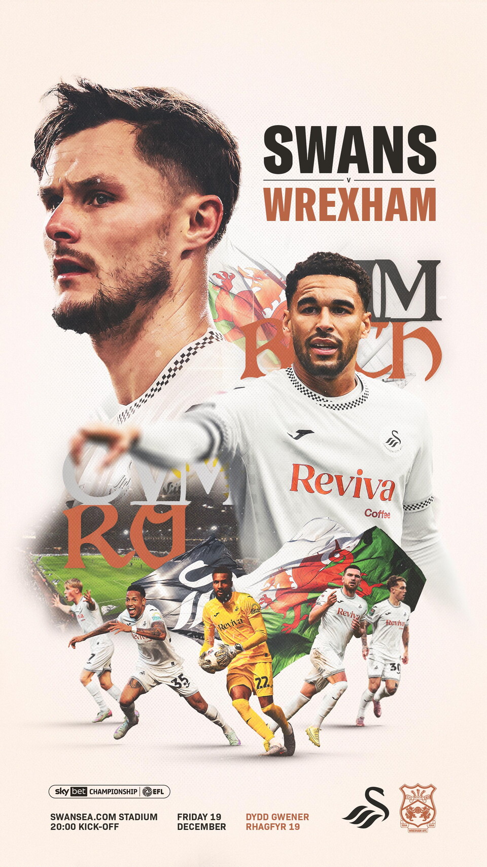 Swansea v Wrexham 9x16