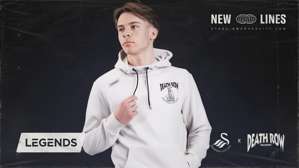 New lines added Deathrow x Legends White Hoodie