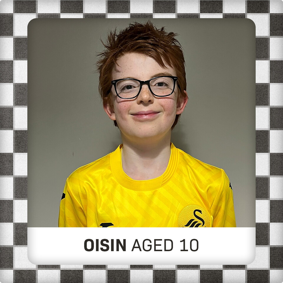 Oisin, aged 10