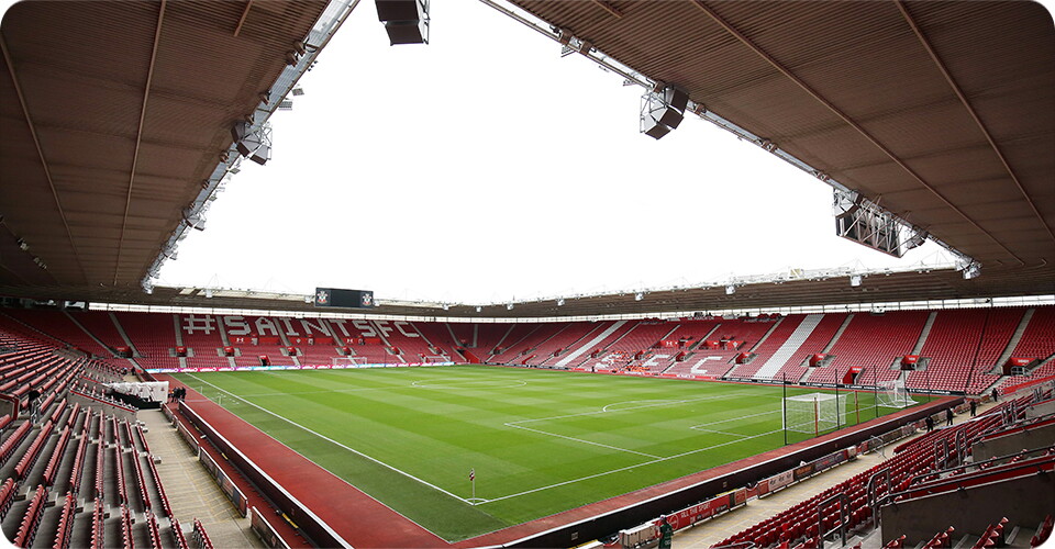 St Mary's Stadium, home of Southampton