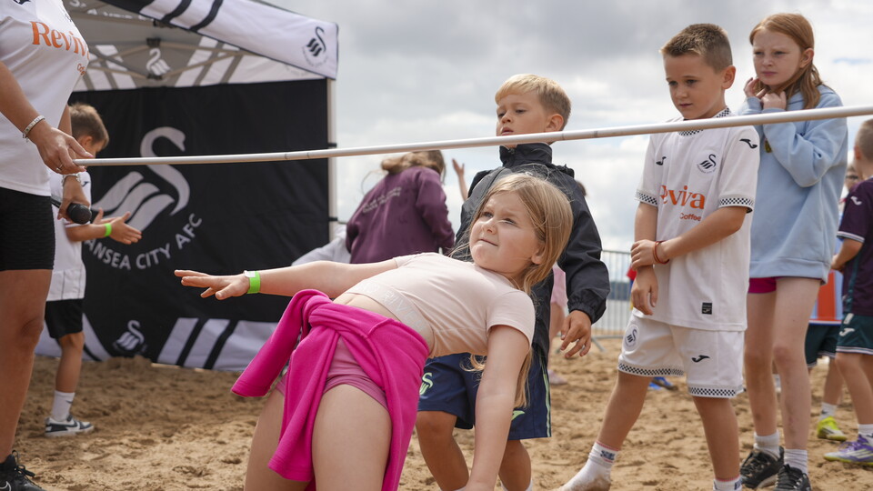 Swansea City beach day