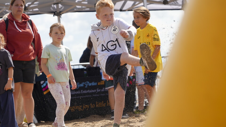 Swansea City beach day