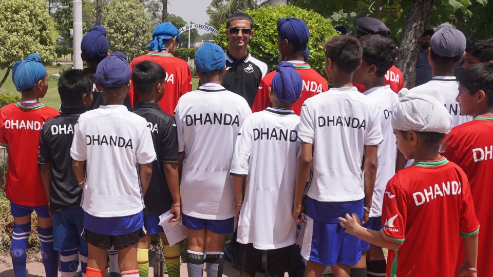 Yan Dhanda during his trip to India.