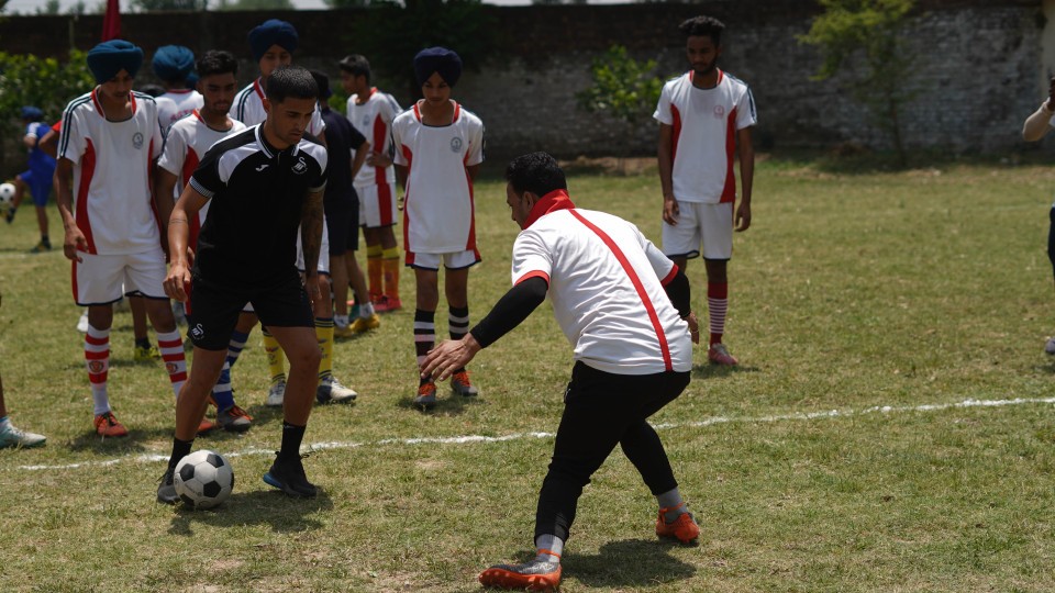 Yan Dhanda during his trip to India.