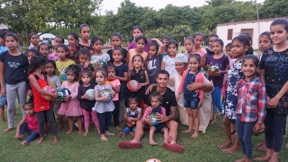 Yan Dhanda during his trip to India.