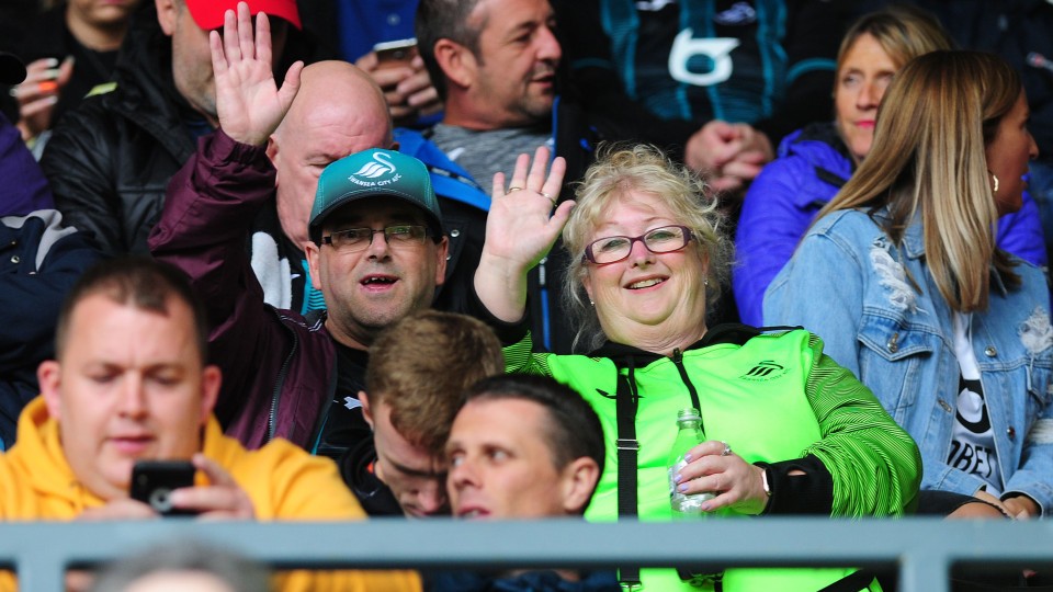 Swansea City supporters