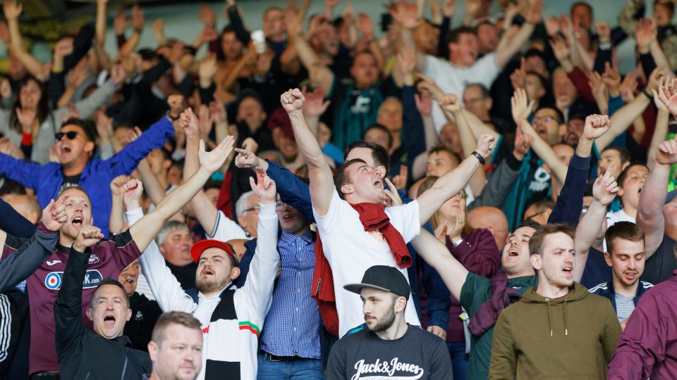 Swansea City supporters