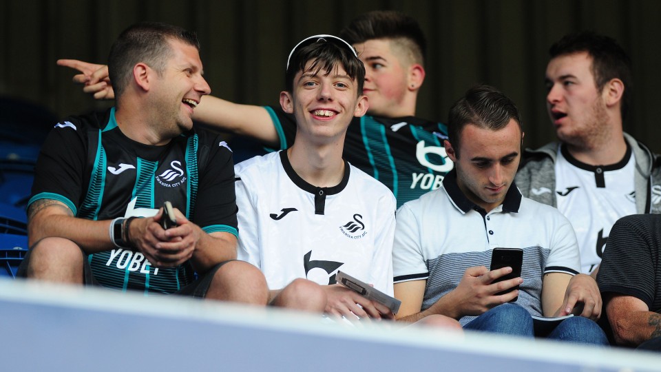 Swansea City supporters