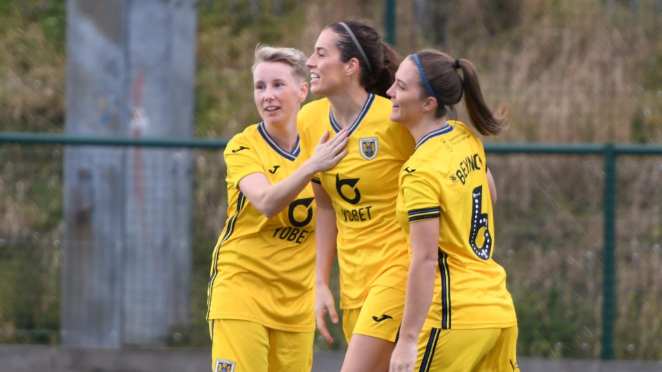 Katy Hosford celebrates.