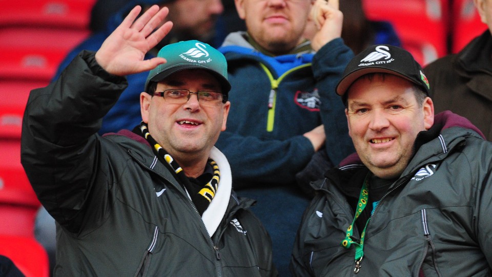 Swansea City supporters