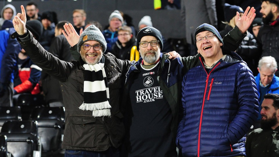 Swansea City supporters