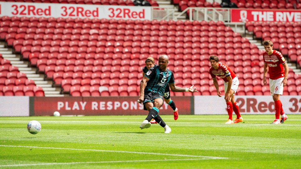 Middlesbrough Ayew penalty