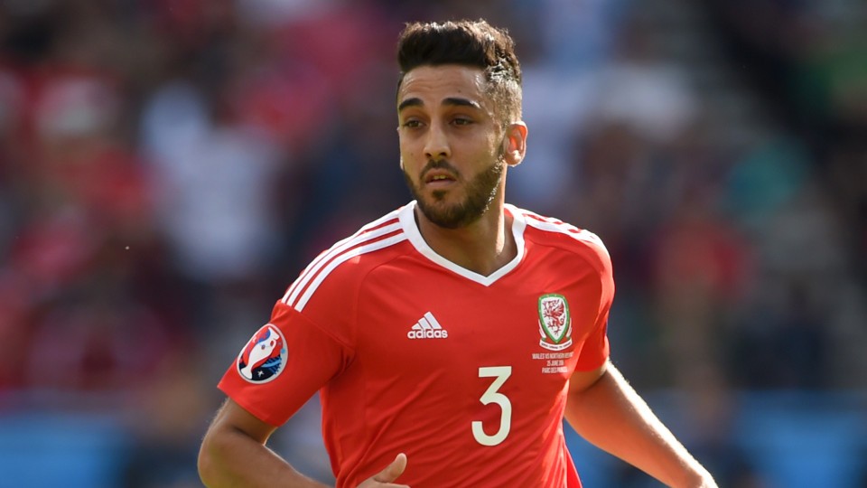 Neil Taylor Wales v Northern Ireland