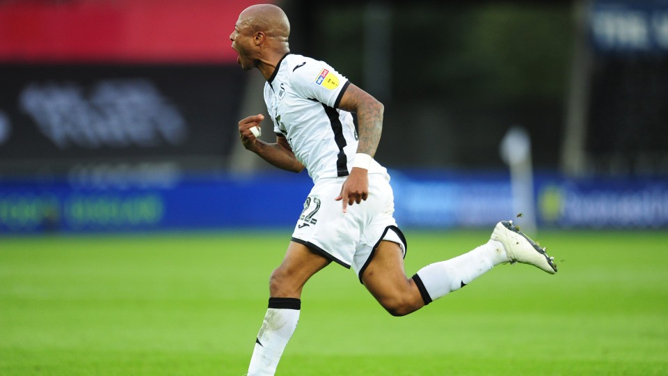 Brentford (H) Ayew celebration