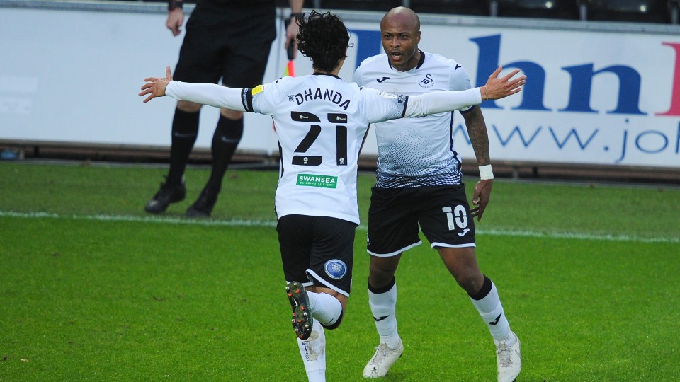 Andre Ayew Yan Dhanda Blackburn