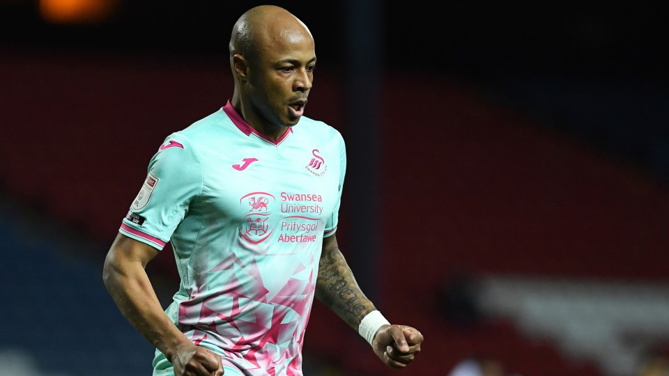 Blackburn away Andre Ayew cele