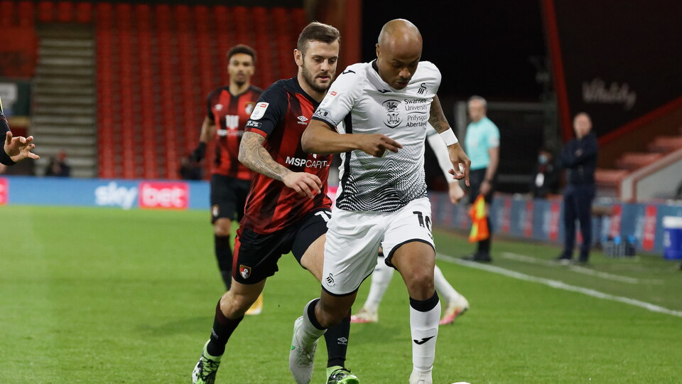 Bournemouth away Andre Ayew