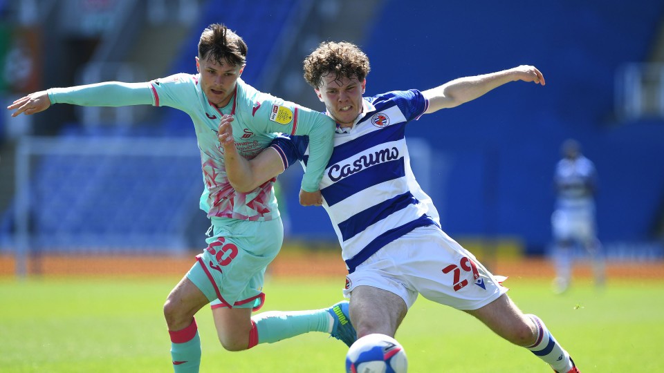 Reading away Liam Cullen 1