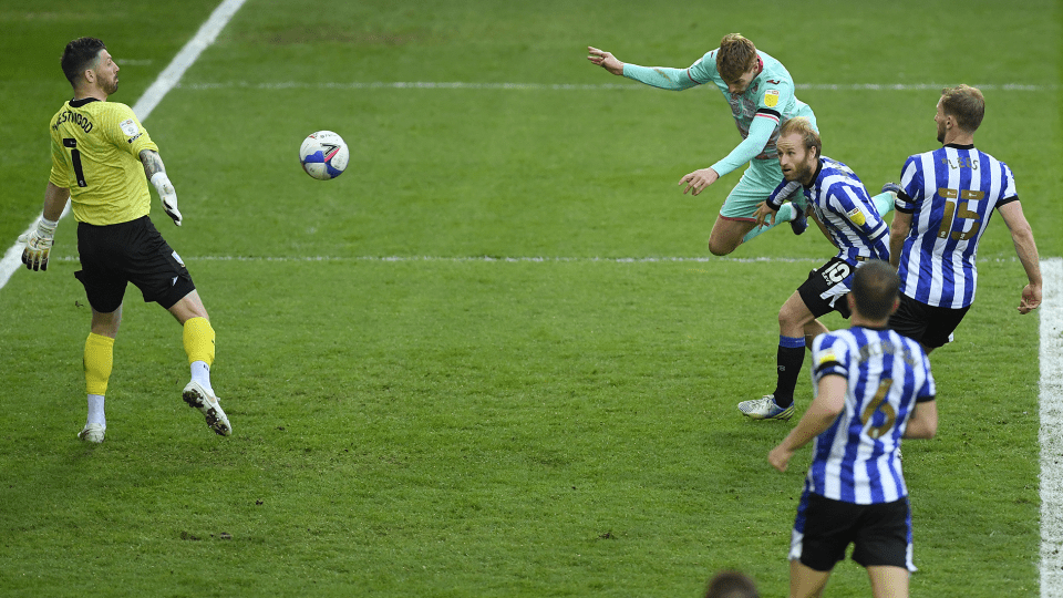 Sheffield Wednesday Away Jay Fulton header 2