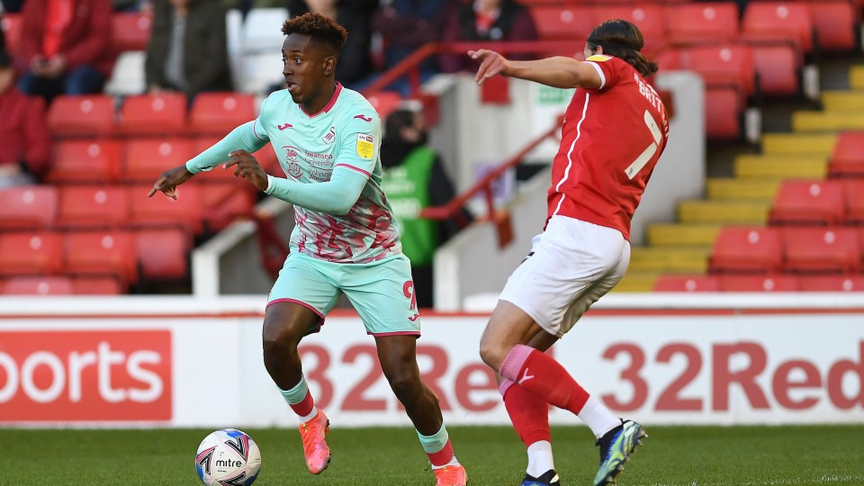 Barnsley away PO Jamal Lowe