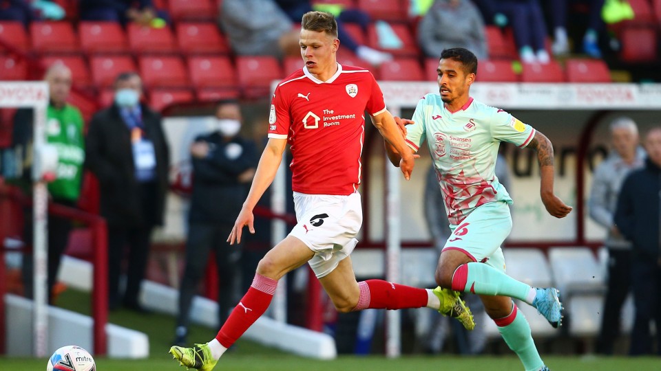 Barnsley away PO Kyle Naughton