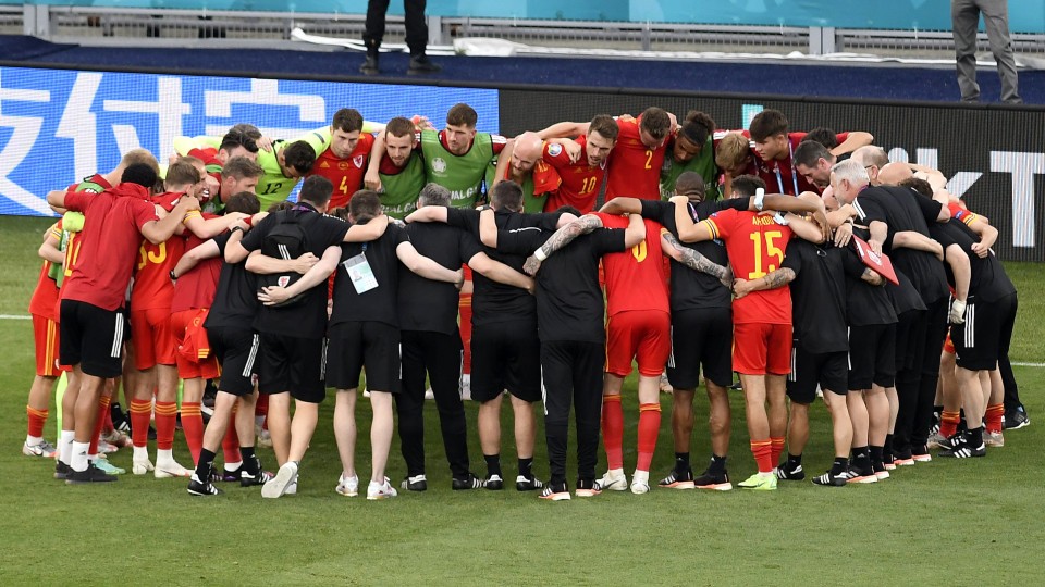 Wales huddle