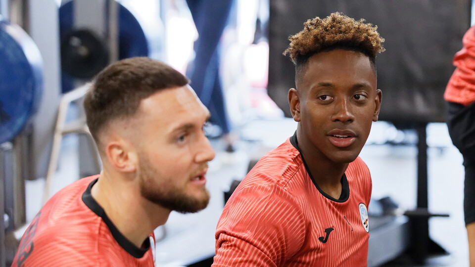 Matt Grimes and Jamal Lowe