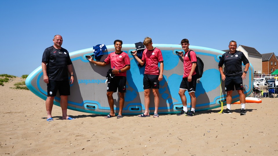 Swansea City Under-23s beach