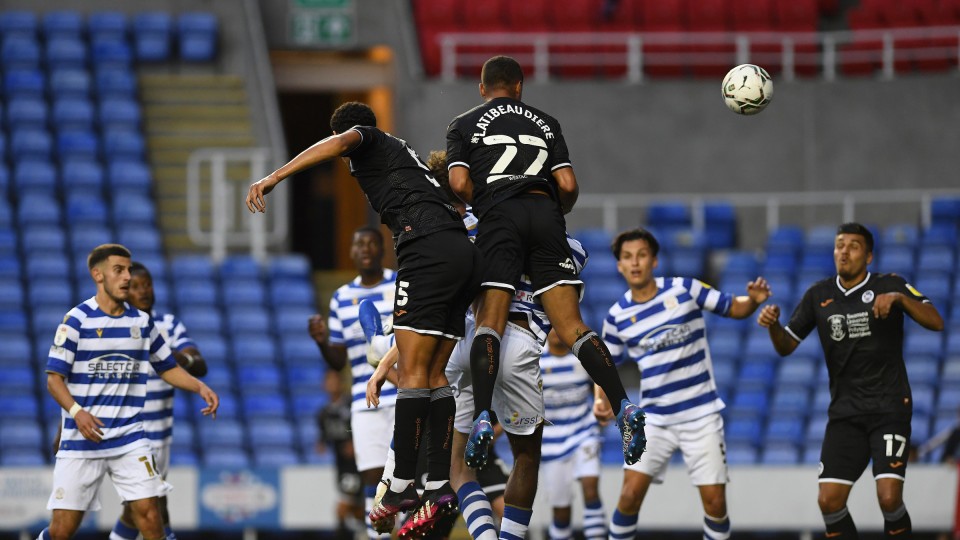 Reading away Joel Latibeaudiere header