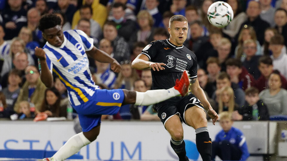 Brighton away Jake Bidwell