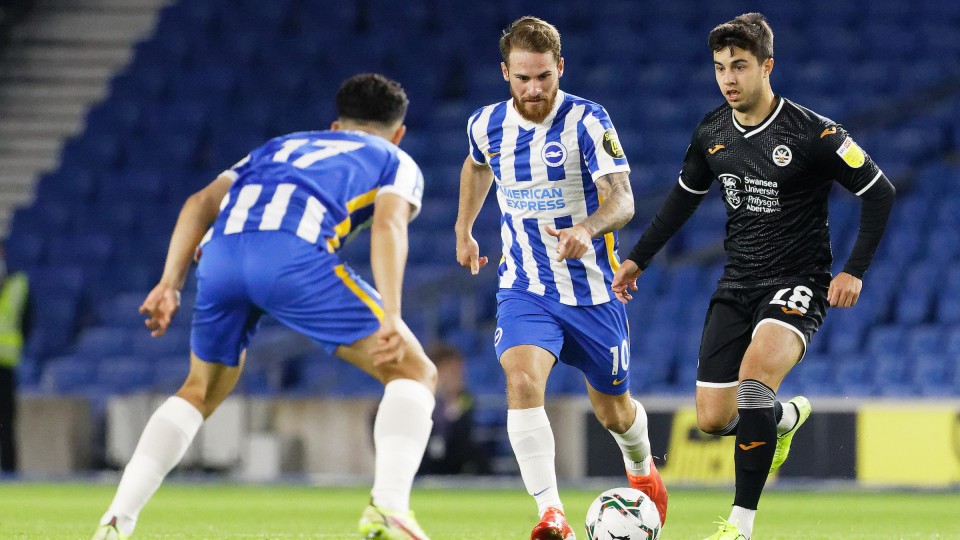 Brighton away Liam Walsh