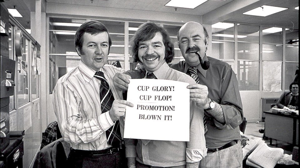 Evening Post Sports Desk (l-r) John Burgum, David Evans and Norman Lewis