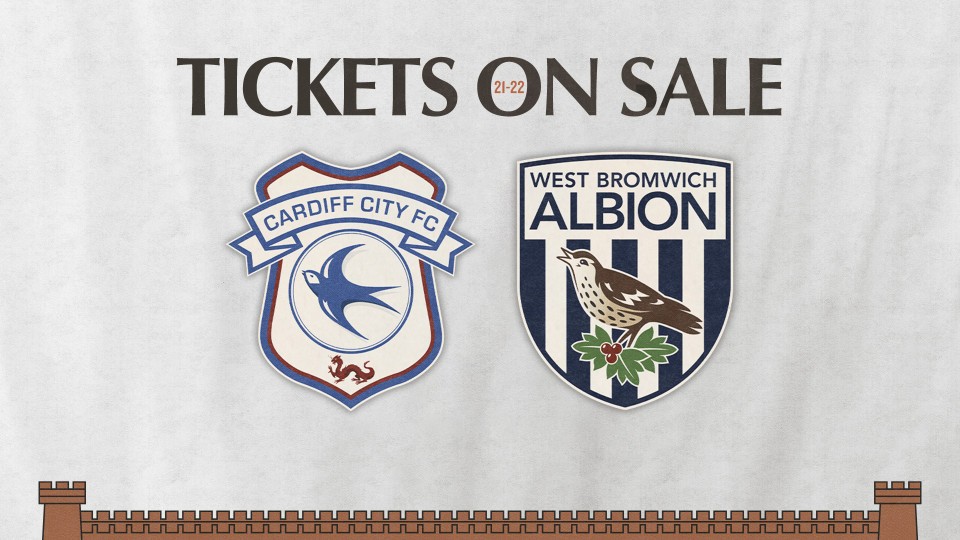 Cardiff and WBA tickets