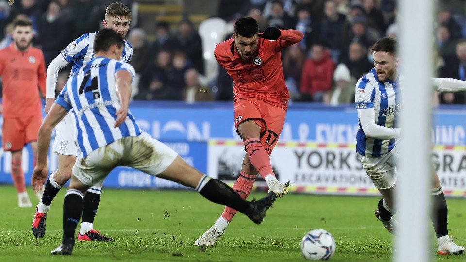 Huddersfield Town away Joel Piroe 2